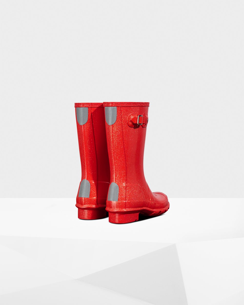 Kids Hunter Original Big Starcloud | Rain Boots Orange Red | NZ-43205-NFLQ